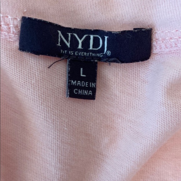 NYDJ Pink Relaxed Short Sleeve Tee - Picture 7 of 11